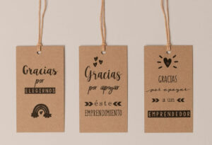 Muestra etiquetas Kit Emprendedor Negro - Grupo Alina Diseño Grafico, Branding, Diseño Web, Neuquen, Buenos Aires, Cordoba, Madrid