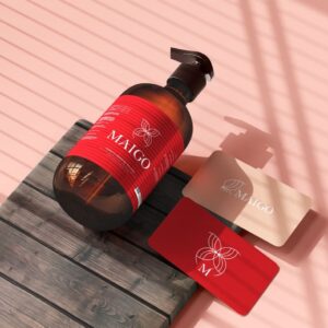 imagen de producto envase con tarjetas personales. Branding, desarrollo de marca, diseño de marca en Neuquen