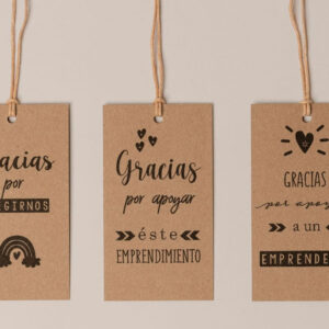 Muestra etiquetas Kit Emprendedor Negro - Grupo Alina Diseño Grafico, Branding, Diseño Web, Neuquen, Buenos Aires, Cordoba, Madrid